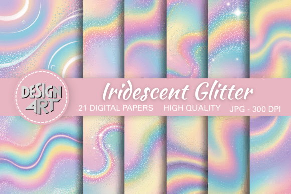 Download Iridescent Glitter Digital Background - Digital background Collection