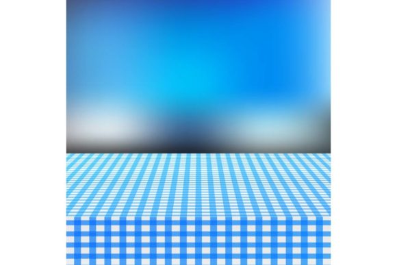 Download Blue Corner Tablecloth on White Wood Tab - Tablecloth Collection