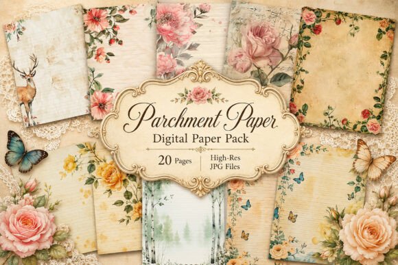 Download Vintage Floral Journal Pages - Premium Resources