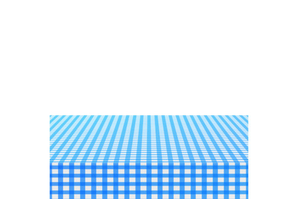 Download Blue Corner Tablecloth on White - Premium Resources